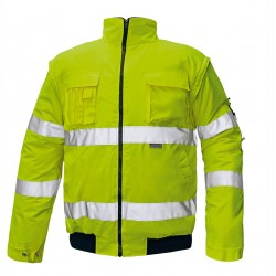 Jachetă impermeabilă, termoizolantă, HI-VIS, 2 în 1, CLOVELLY