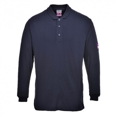 Tricou polo cu mânecă lungă, ignifug și antistatic, FR10