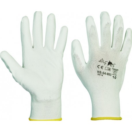 Mănuși de protecție din poliester acoperite parțial cu PU, BUNTING ECO