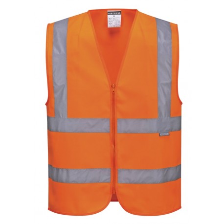 Vestă reflectorizantă cu fermoar, HiVis C375