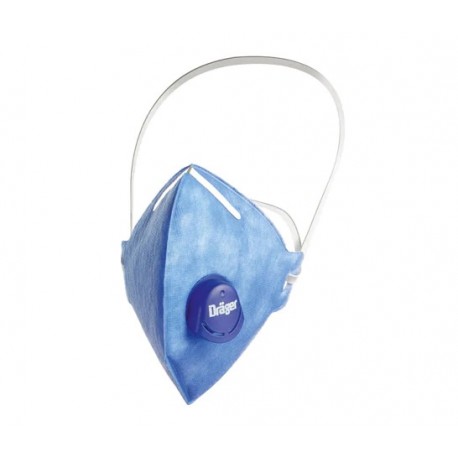 Semi-mască de protecție pliabilă, cu supapă, Dräger X-plore 1720 V FFP2 NR D