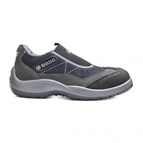 Pantofi de protectie cu bombeu din otel, din piele de caprioara, Mechanic, B0440