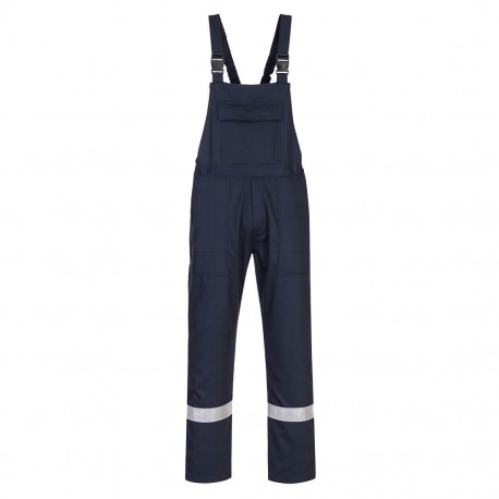 Pantaloni sudura Biz cu pieptar Iona, Protectie Ignifuga Bizweld, BZ17