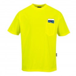 Tricou Day-Vis cu Maneci Scurte si Buzunar, S578