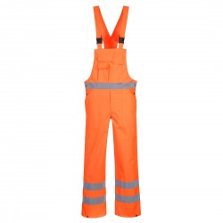 Pantaloni cu pieptar Hi-Vis- necaptusiti, S388