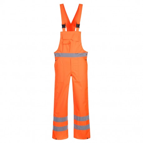 Pantaloni cu pieptar Hi-Vis- necaptusiti, S388