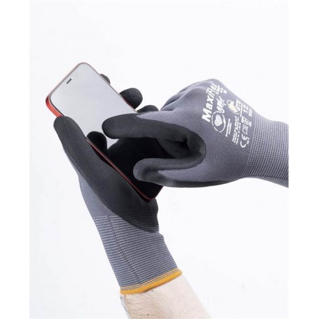 Mănuși de protecție din nailon/lycra acoperite parțial cu spumă nitrilică, MaxiFlex®Ultimate™ A3112