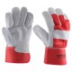 Manusi de protectie din piele spalt de bovina, 1015N-RED