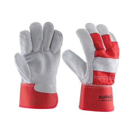 Manusi de protectie din piele spalt de bovina, 1015N-RED