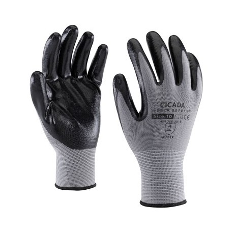 Manusi de protectie, cu palma imersata in nitril, pentru montaj, N1551